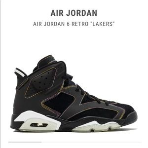 Air Jordan 6 retro lakers